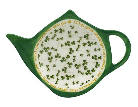 Shamrock Blessing Teabag Holder