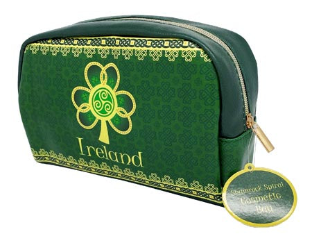 Shamrock Spiral Cosmetic Bag