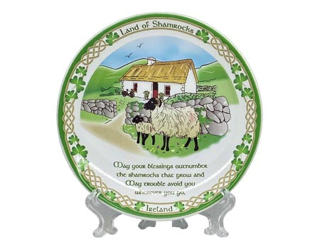 Land of Shamrocks 4" Blessing Plate