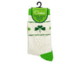 Cream Socks with Shamrocks