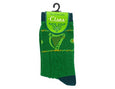 Green Socks with Irish Harps