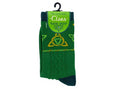 Green Socks with Trinity Knots