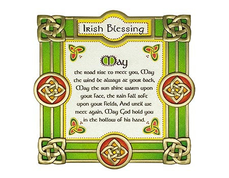 Celtic Spirit Irish Blessing Wall Plaque