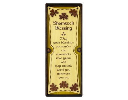 Shamrock Blessing Wall Hanging