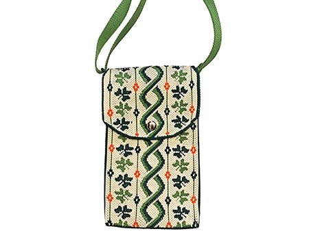 Shamrock Knotwork Knit Crossbody Bag