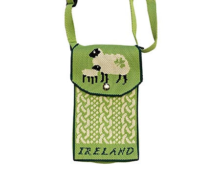Shamrock Sheep Knit Crossbody Bag