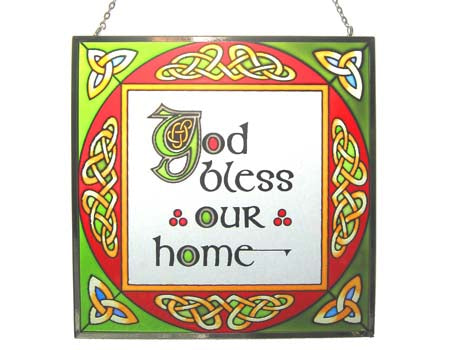 God Bless Our Home Square Panel