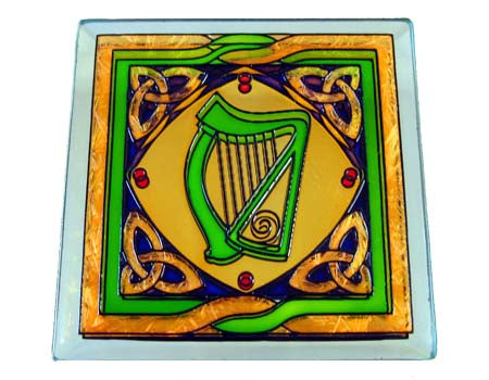 Harp Coaster - Stained Mirror