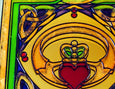 Claddagh Coaster - Stained Mirror