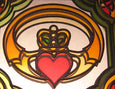 Claddagh Fridge Magnet - Stained Mirror