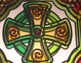 High Cross Fridge Magnet - Stained Mirror
