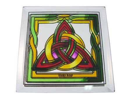 Trinity Knot Coaster - Stained Mirror