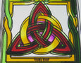 Trinity Knot Coaster - Stained Mirror