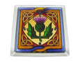 Scottish Thistle Coaster - Stained Mirror