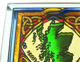 Map of Scotland Coaster - Stained Mirror
