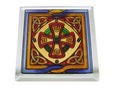 Celtic Cross Coaster Scotland - Stained Mirror