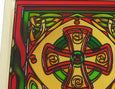 Welsh Celtic Cross Coaster - Stained Mirror