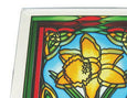 Welsh Daffodil Coaster - Stained Mirror