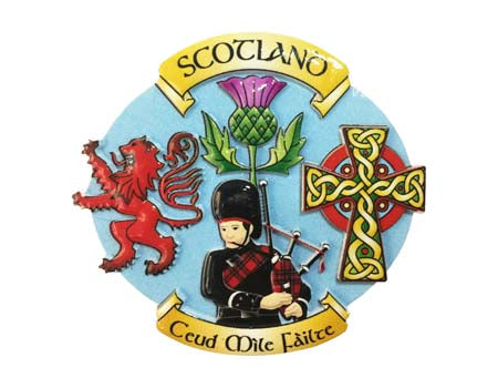 Scotland Collage Resin Magnet