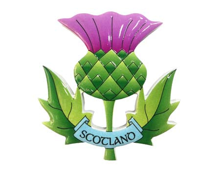 Scottish Thistle Resin Magnet