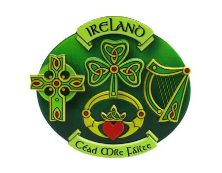 Ireland Collage Fridge Magnet Resin