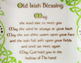 Old Irish Blessing 12cm Square Dish