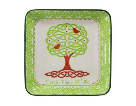 Celtic Tree of Life 12cm Square Dish