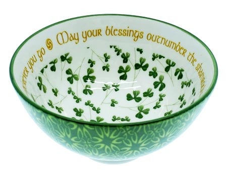 Shamrock Blessing Bowl 11cm