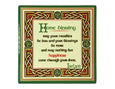 Home Blessing Ceramic Coaster