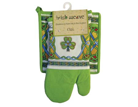 Shamrock Oven Mitt & Pot Holder