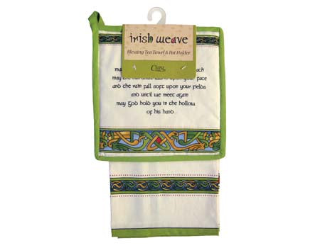 Irish Blessing Tea Towel & Pot Holder