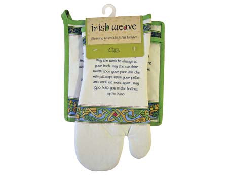 Irish Blessing Oven Mitt & Pot Holder