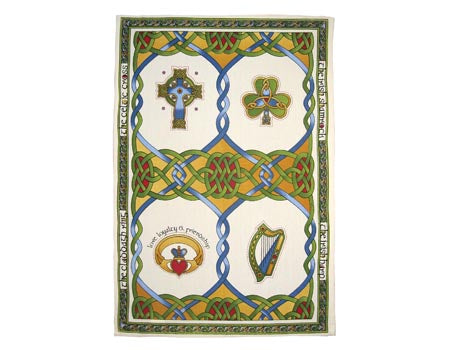 Single Tea Towel Emblems of Ireland