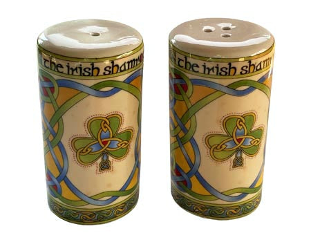 Irish Shamrock Salt & Pepper Set