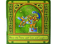 Celtic Peacock Square Pot Stand/Wall Plaque