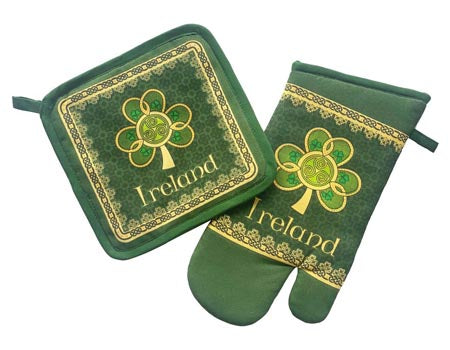 Shamrock Spiral Oven Mit & Pot Holder