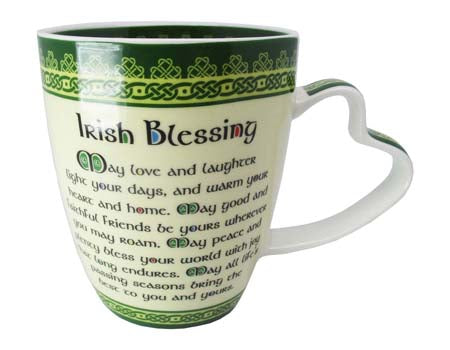 Shamrock Spiral Blessing Mug