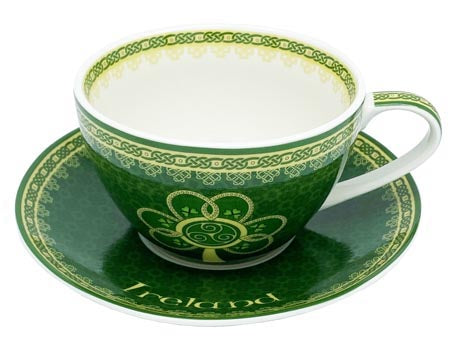 Shamrock Spiral Cup & Saucer