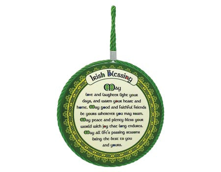 Shamrock Spiral Blessing Rope Plaque