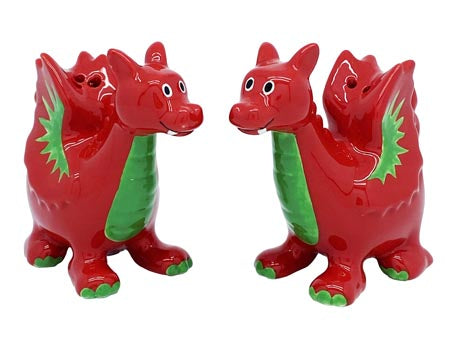 Baby Welsh Dragon Salt & Pepper Set