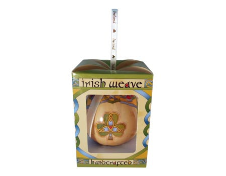 Irish Weave Shamrock Bauble