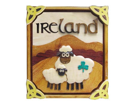 Shamrock Sheep Wall Hanging