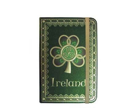 Celtic Notes Shamrock Spiral Notebook