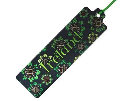 Celtic Notes Shamrock Garlands Bookmark