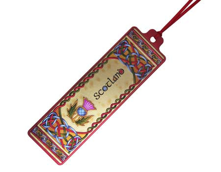 Celtic Notes Scottish Thistle Bookmark