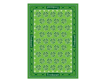 Dancing Shamrocks Irish Tea Towel