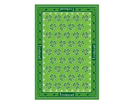 Dancing Shamrocks Irish Tea Towel