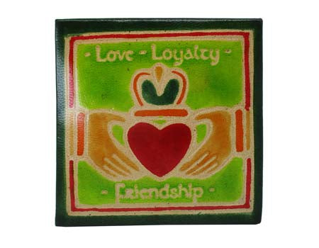 Claddagh Square Leather Purse