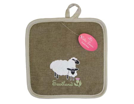 Scottish Sheep Pot Holder