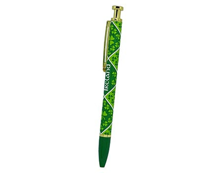 Irish Shamrock Slimline Ballpoint Pen